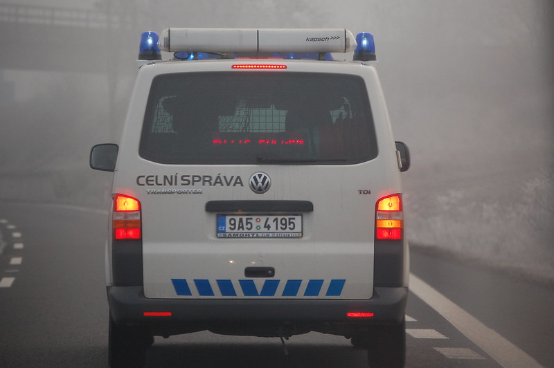 Полицейская машина в Чехии
