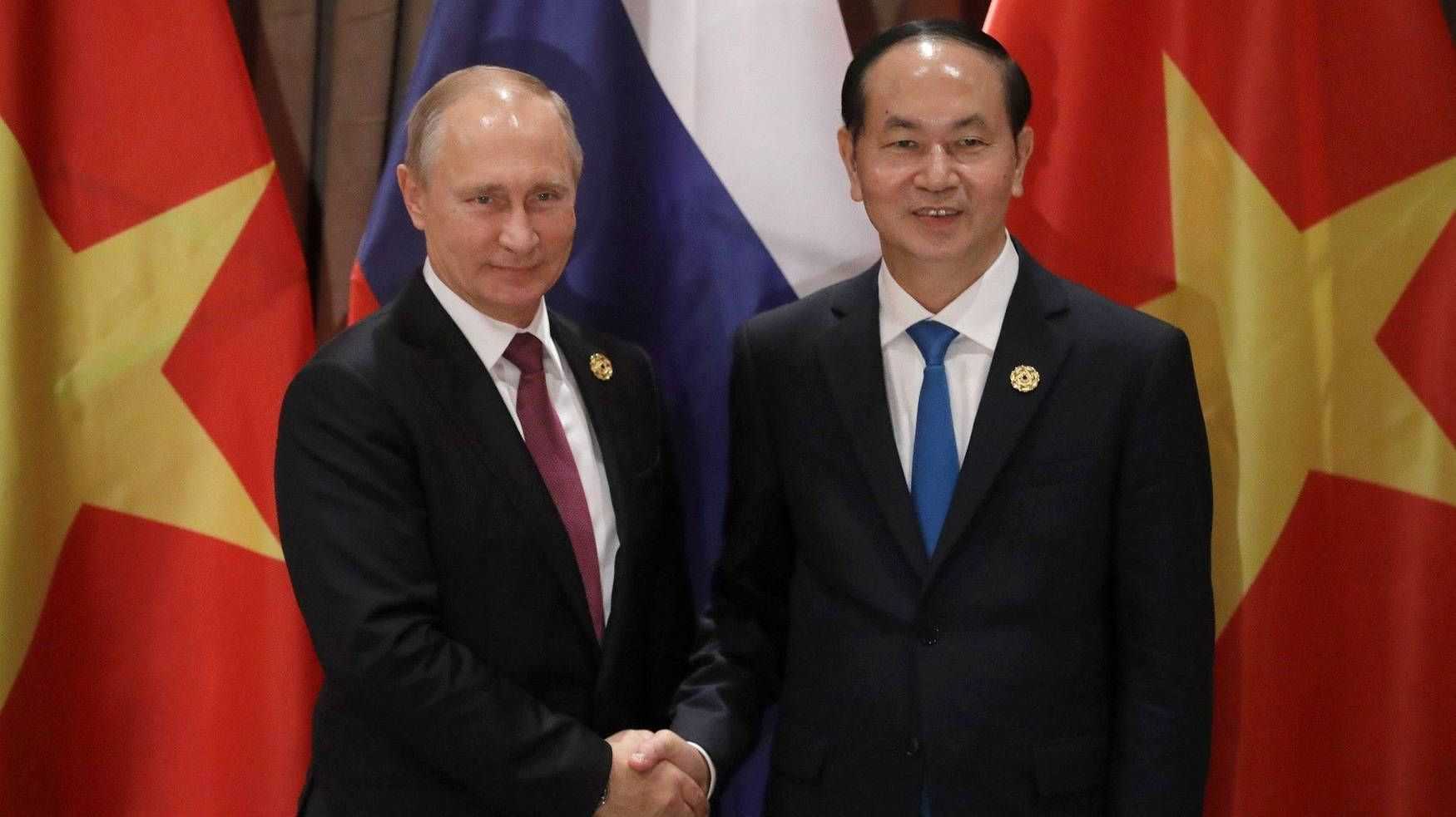 Президент России Владимир Путин и президент Вьетнама Чан Дай Куанг