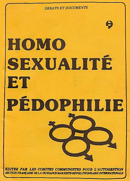 Рис. 1. Обложка брошюры «Гомосексуальность и педофилия». 1978