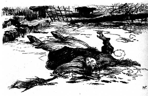 Николай Гепардов. Баррикада взята. Рисунок из журнала «Молот». 1906
