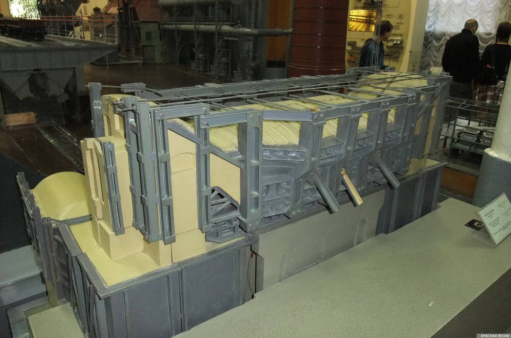 Мартеновская печь. г. Краматорск. СССР. 1932 г. Макет. Политехнический музей.