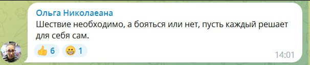Скриншот комментария в Telegram-канале Readovka