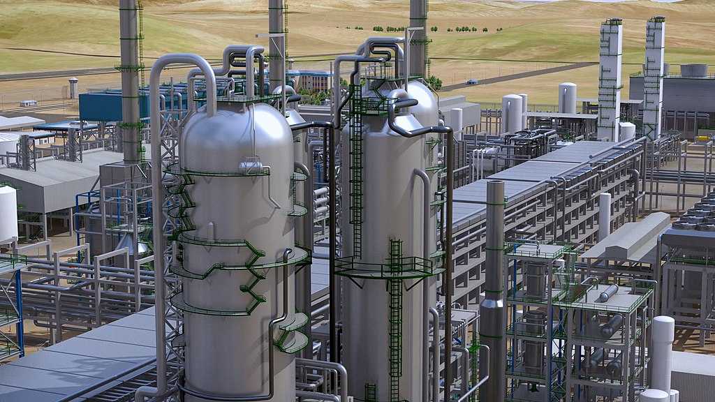 Модель завода по производству топлива