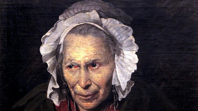 Теодор Жерико. Портрет сумасшедшей (фрагмент). 1822