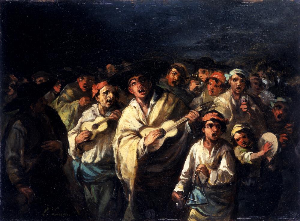 Эухенио Лукас Веласкес. Карнавальная сцена. 1860-1869