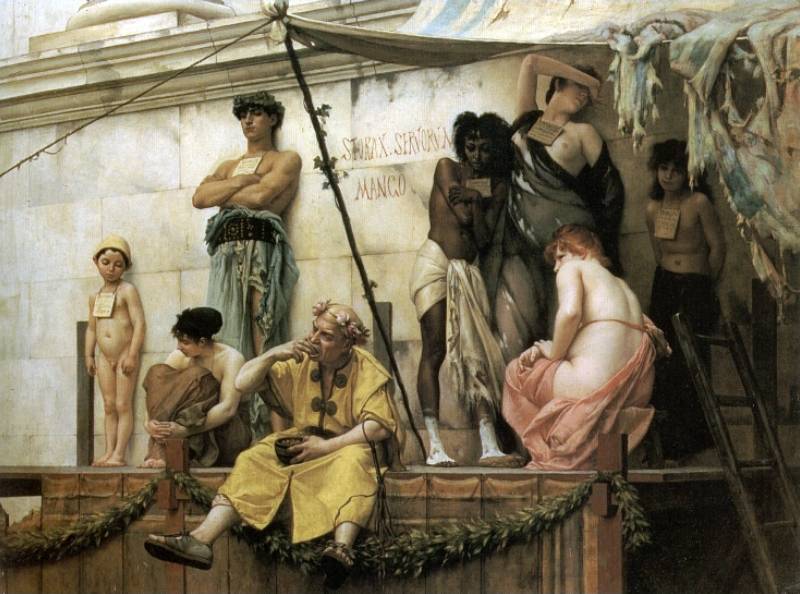 Гюстав Буланже. Торговля рабами. 1886 