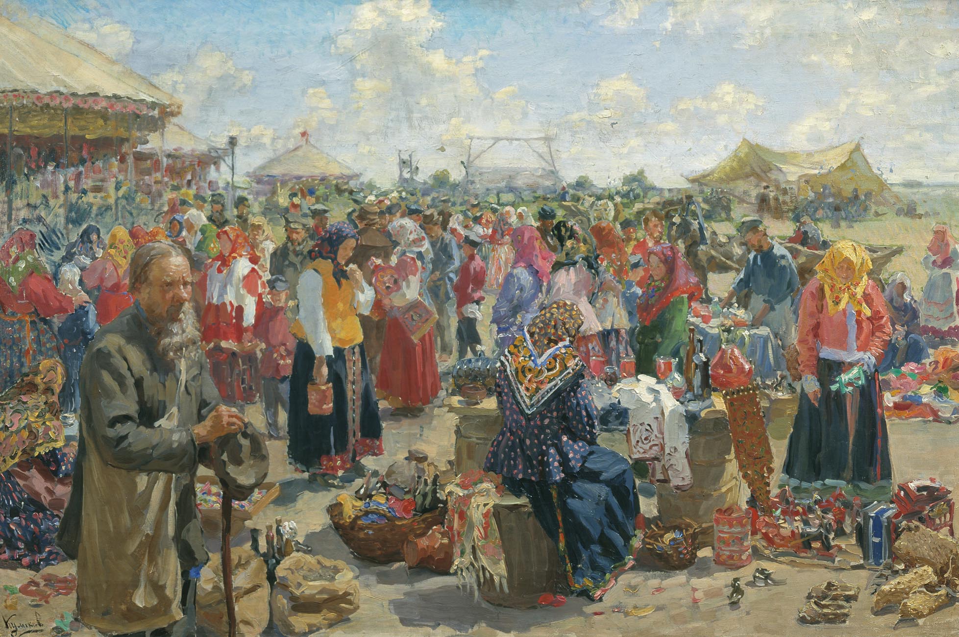 Куликов Иван. Ярмарка. 1910.