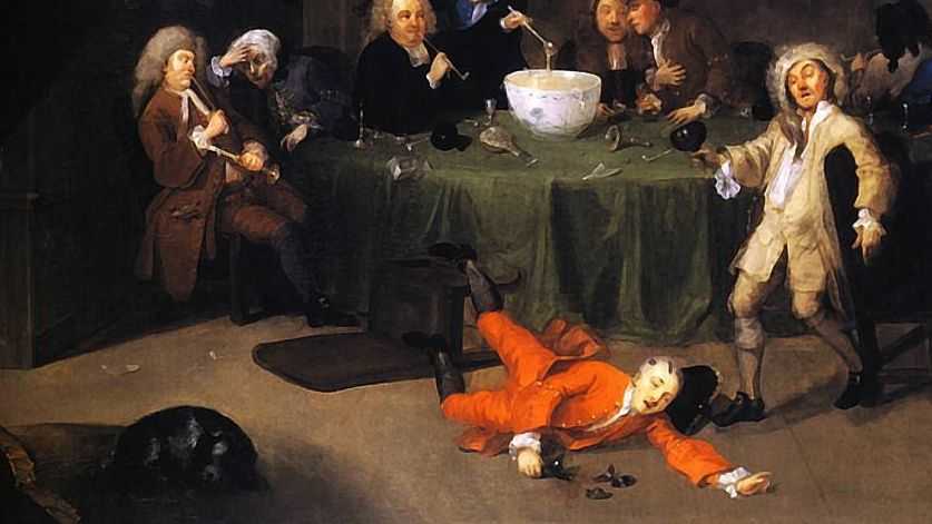Уильям Хогарт. Современные полуночные развлечения. Около 1731