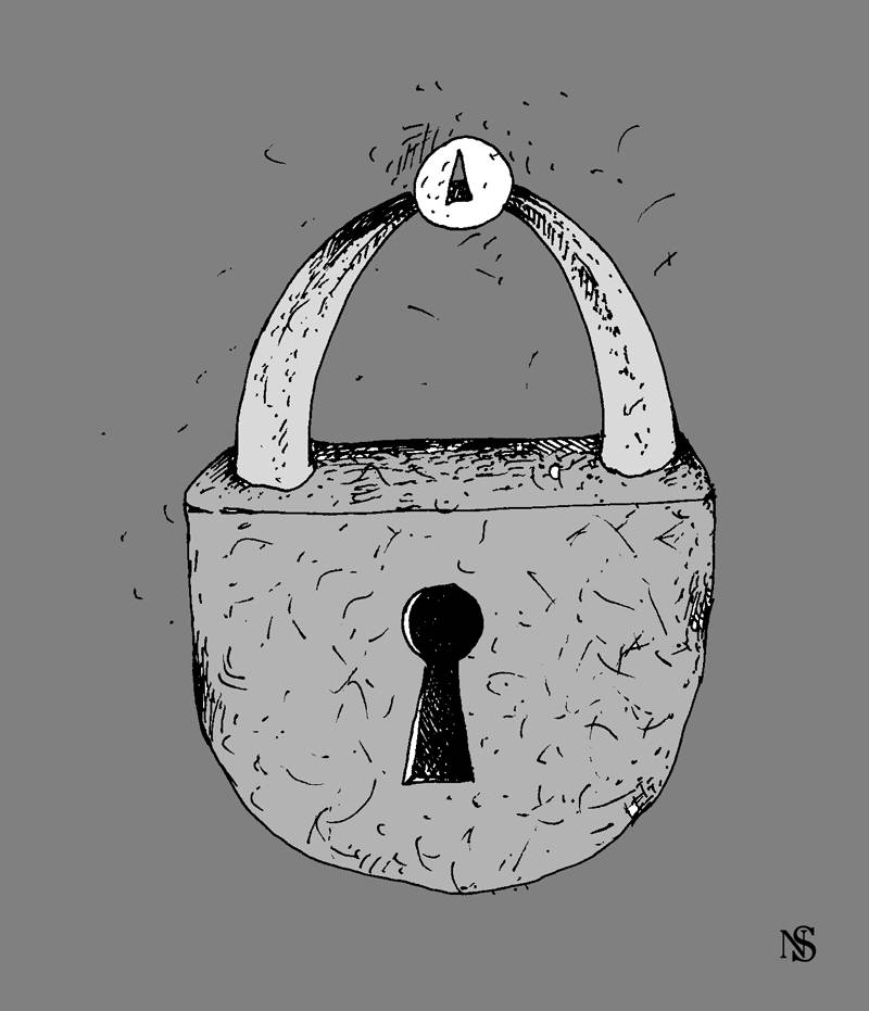 Карикатура. Замок