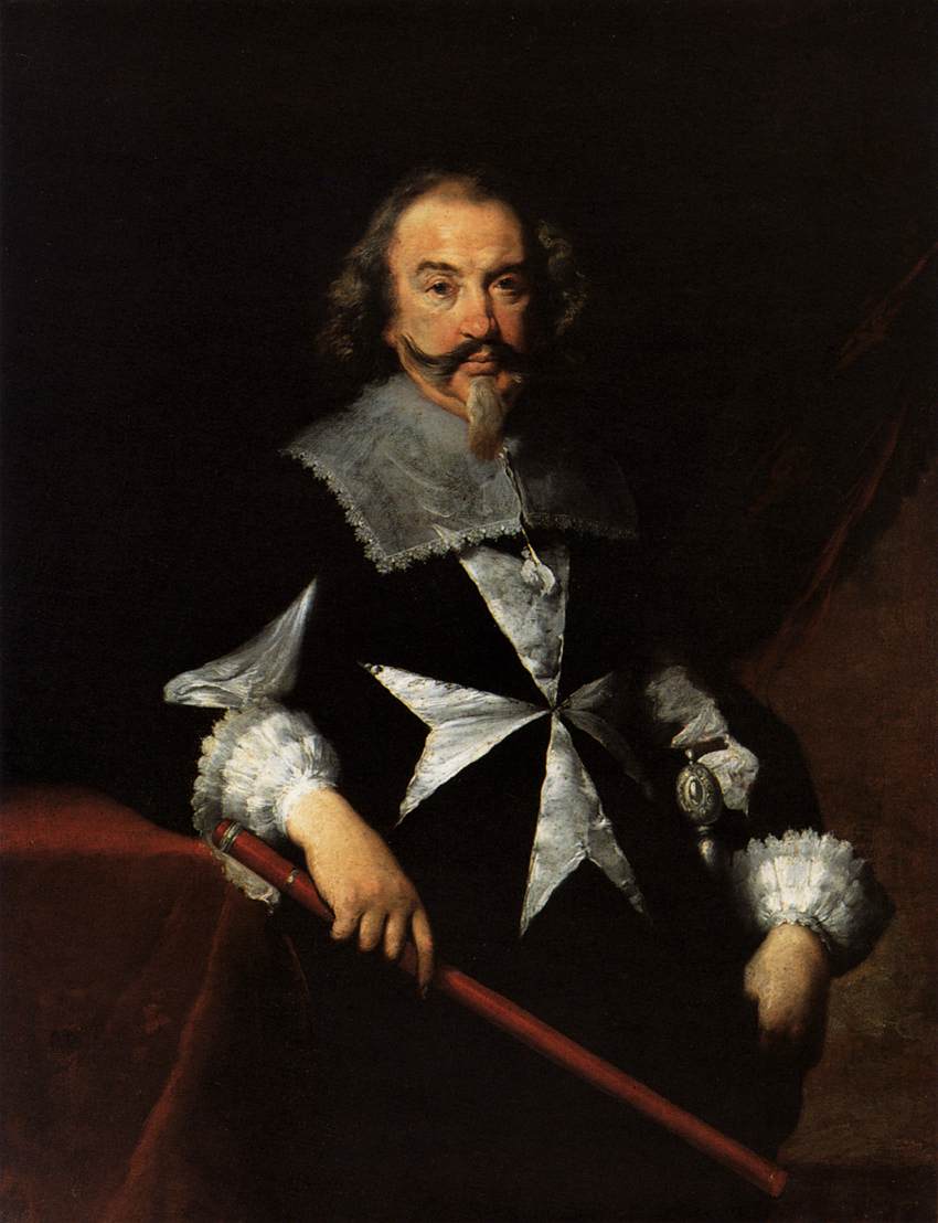Бернардо Строцци. Портрет мальтийского рыцаря. XVII век.