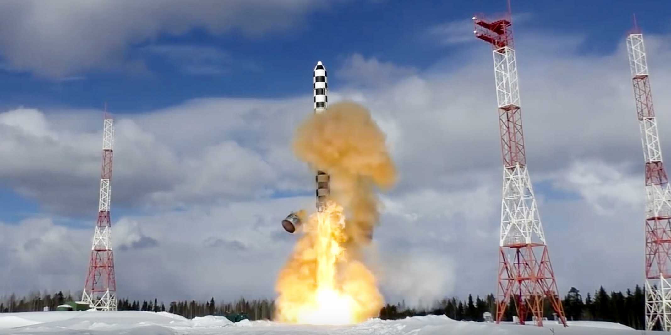 Испытания новейшей межконтинентальной ракеты «Сармат»