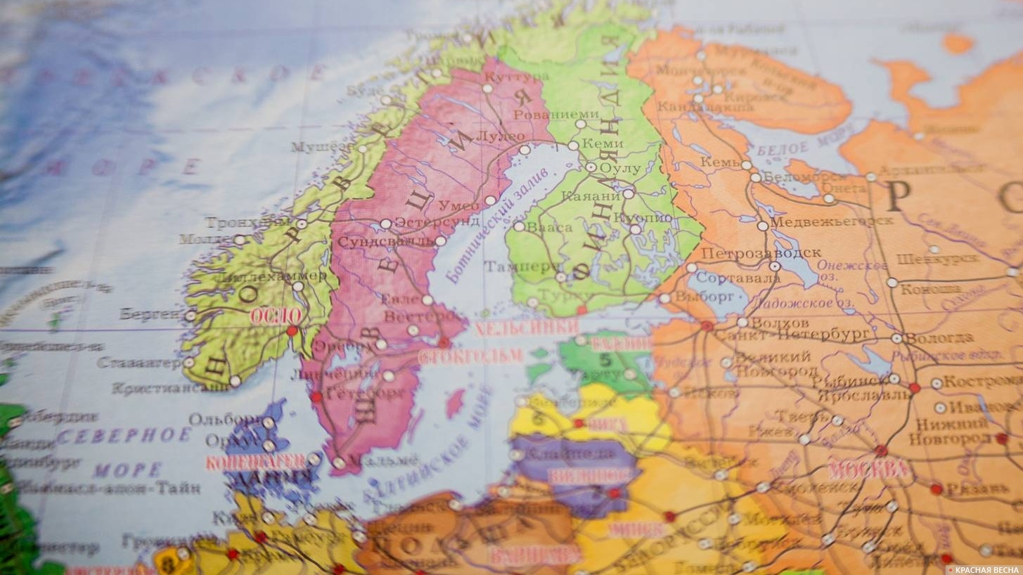 Швеция на карте мира