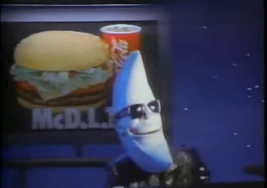 Цитата из видео: McDonald’s «Mac Tonight», 80-е гг ХХ века