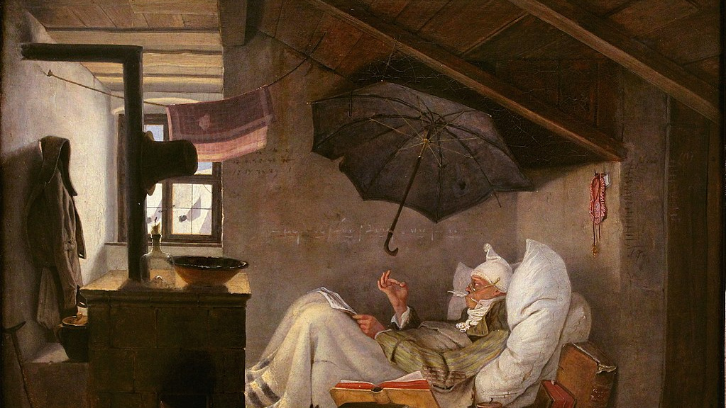Карл Шпицвег, Бедный поэт в мансарде. 1839