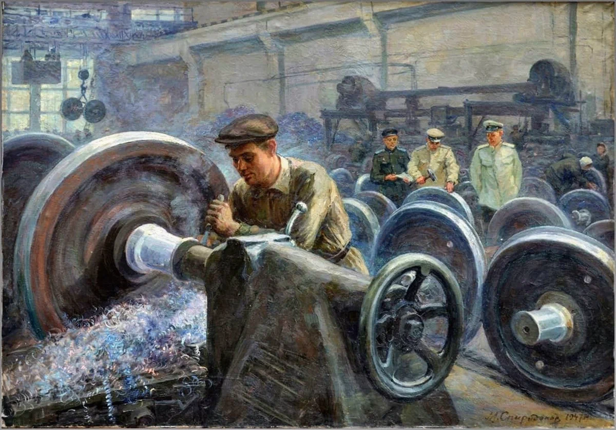 Моисей Спиридонов. Канашский вагоноремонтный завод. 1947