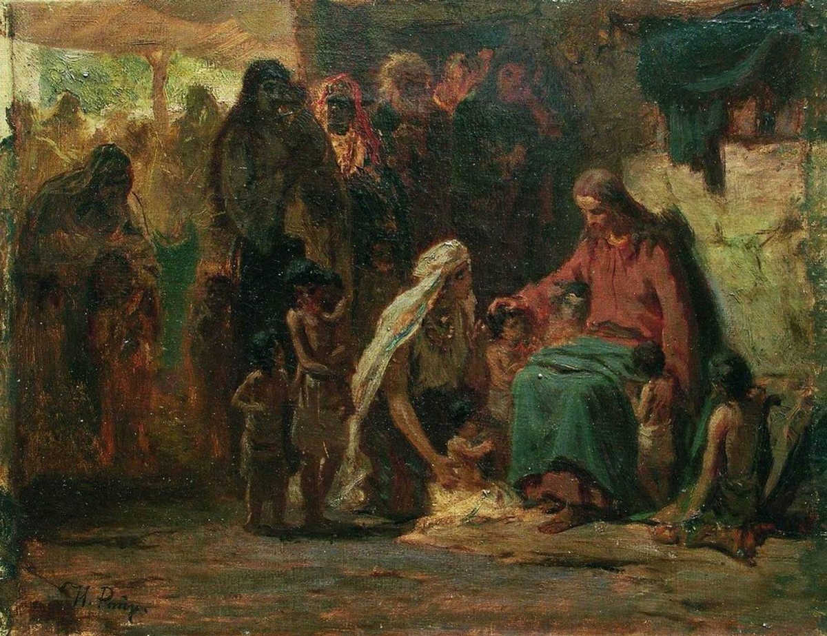 И. Е. Репин. Благословение детей (на евангельский сюжет). 1890-е
