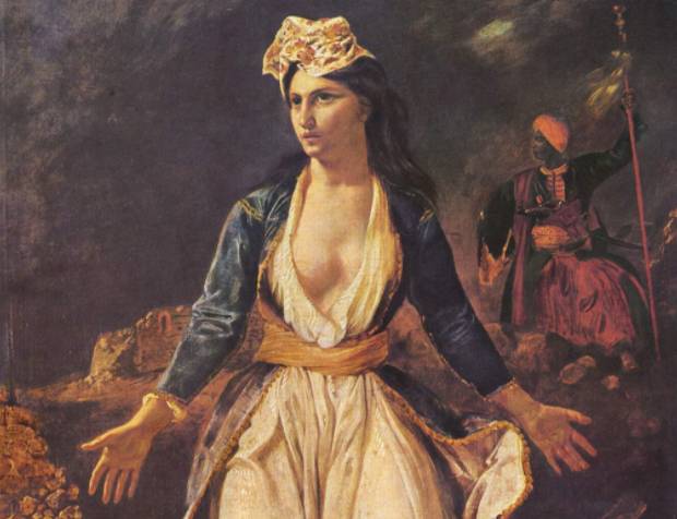 Эжен Делакруа. Греция на руинах Месолонгиона. 1826 