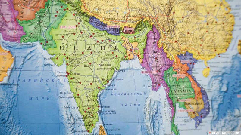 Индия Карта мир