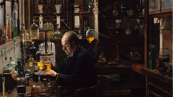 Генри Александр. В лаборатории. 1885-1887