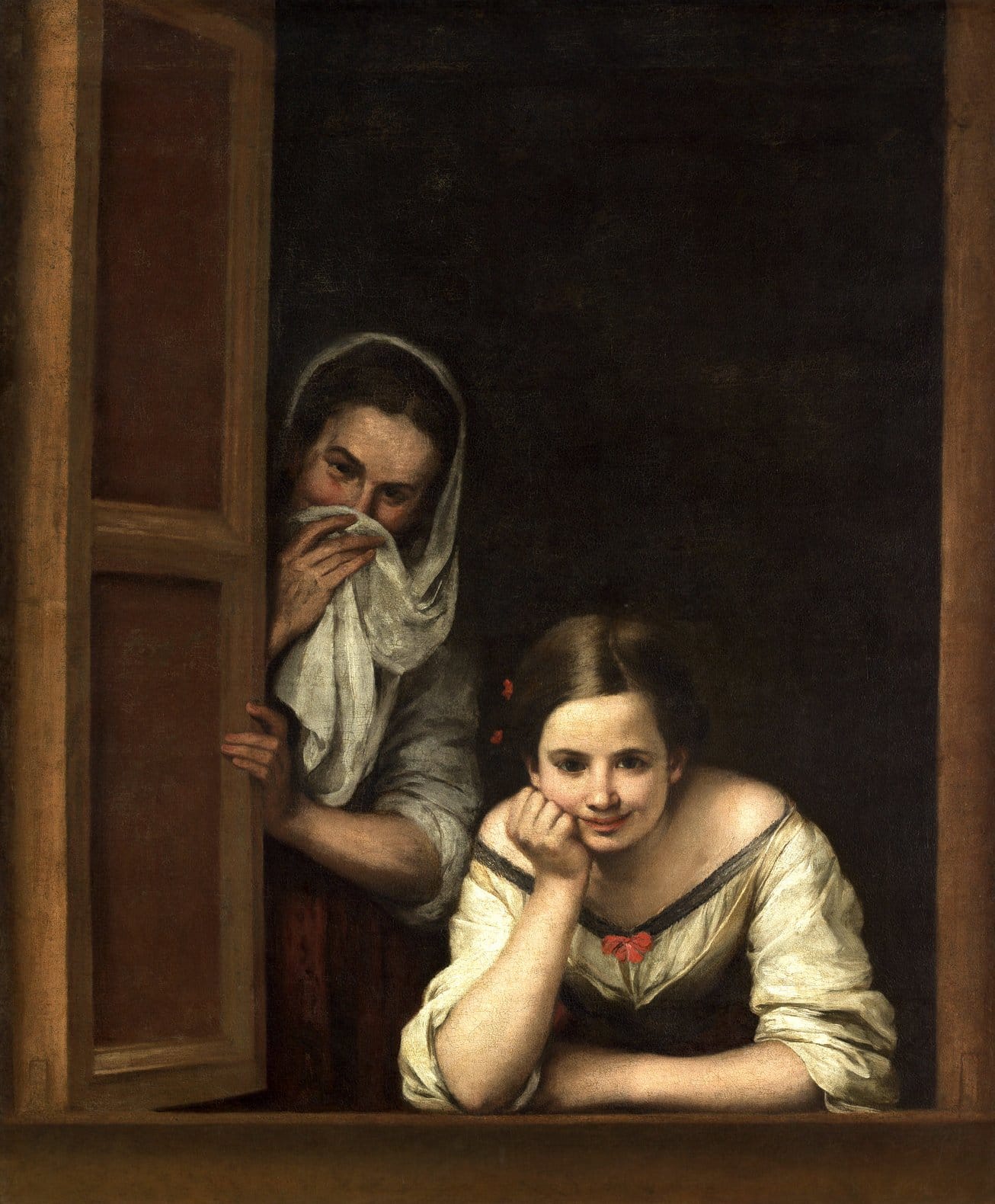 Бартоломе Эстебан Мурильо. Две женщины у окна.
