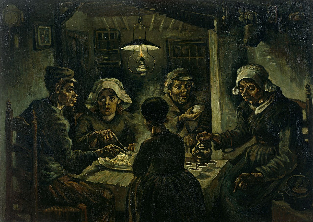 Винсент Ван Гог. Едоки картофеля. 1885 год.