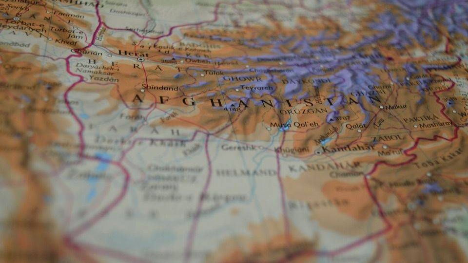Карта мира. Афганистан
