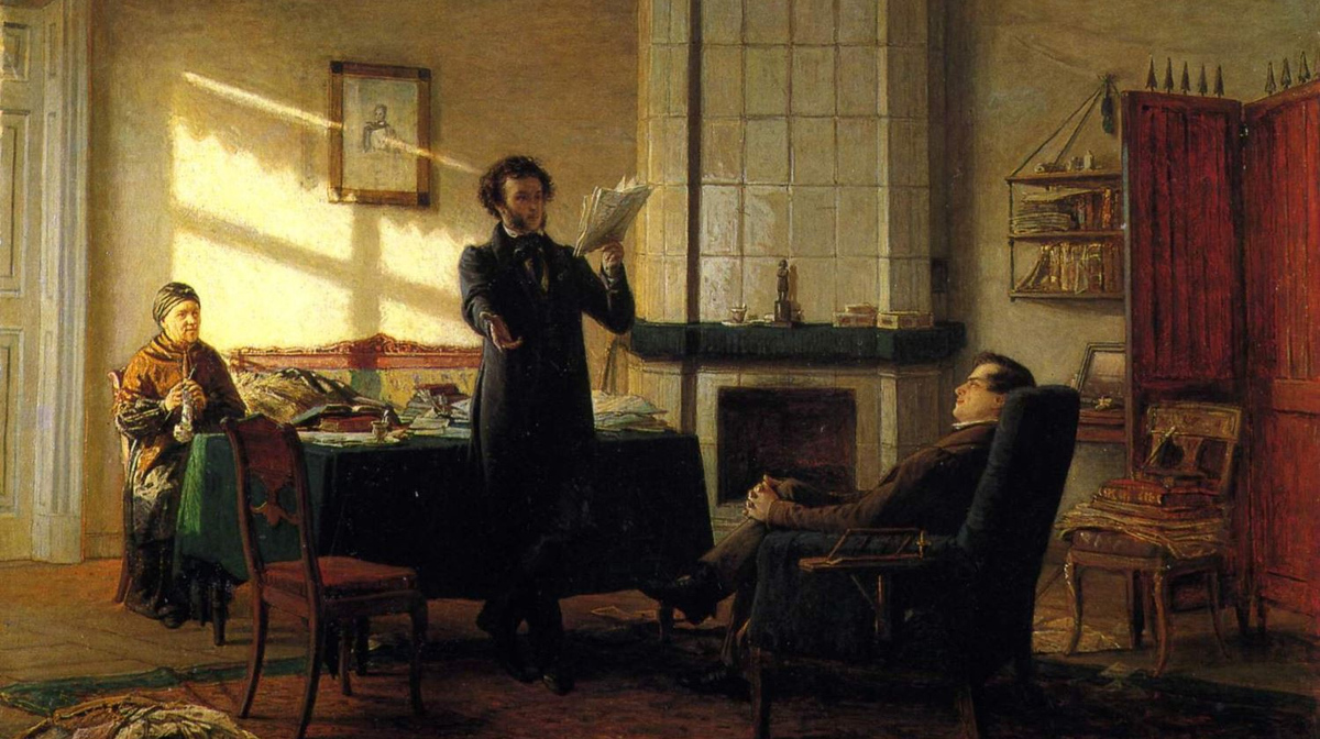 Николай Ге. Александр Сергеевич Пушкин в селе Михайловском. 1875