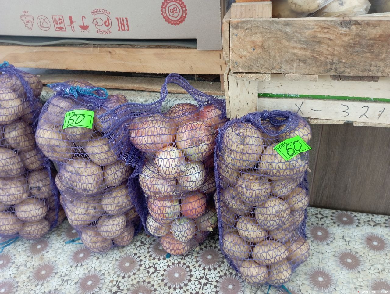 Рынок в Белгороде. Картофль. Цены