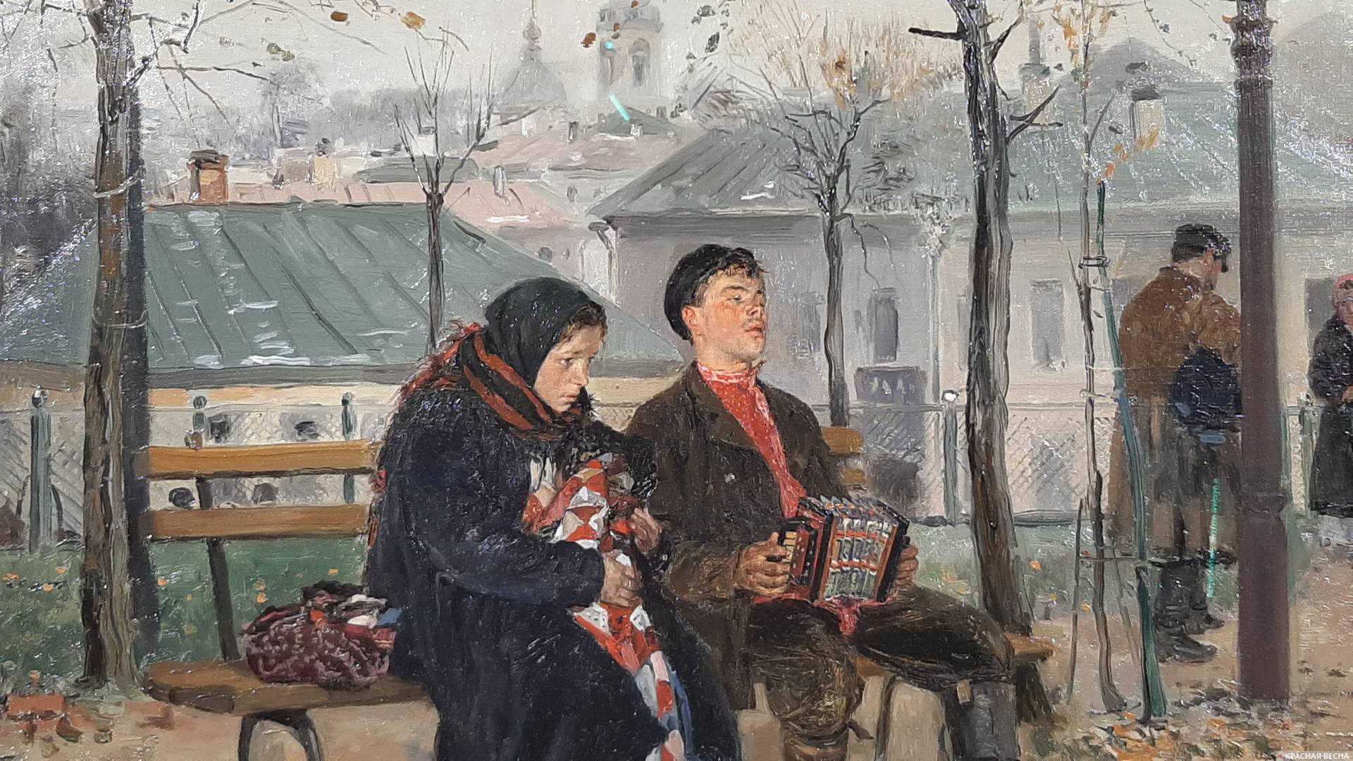 Владимир Маковский. На бульваре (фрагмент). 1886-1887