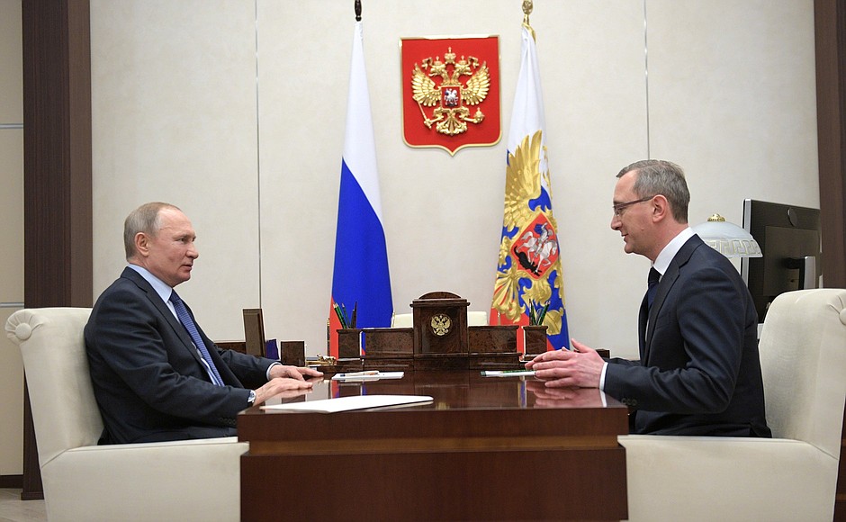 Встреча Владимира Путина с Владиславом Шапшой