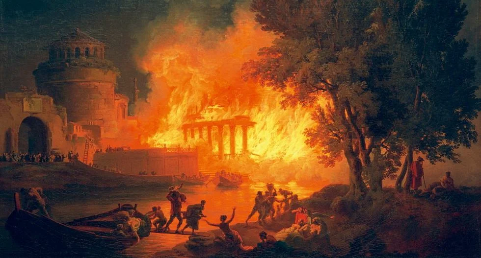 «Пожар в Риме», Пьер-Жак Волер, 1769 г.