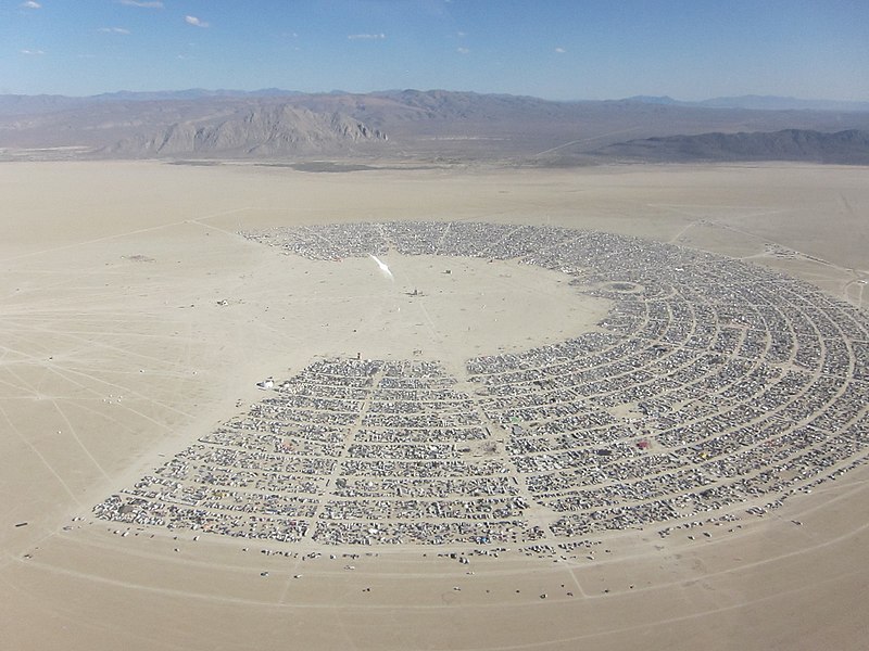Фестиваль Burning Man в пустыне