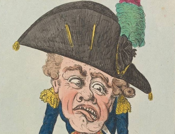Исаак Крукшенк. Жалоба генерала (фрагмент). 1796