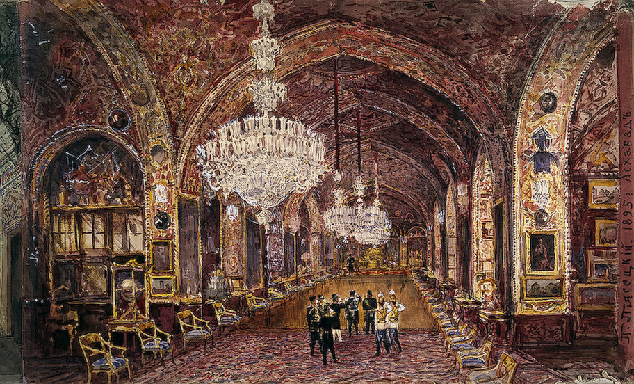 Павел Пясецкий. Двор Насреддин-шаха. 1895