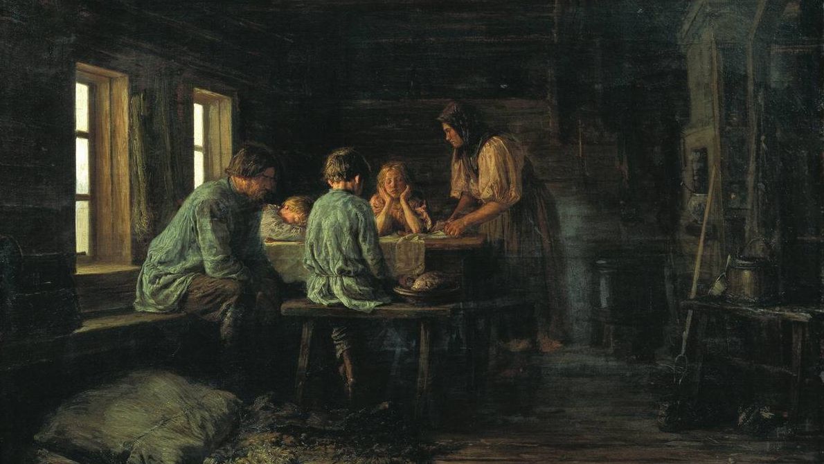 Василий Максимов. Бедный ужин. 1879