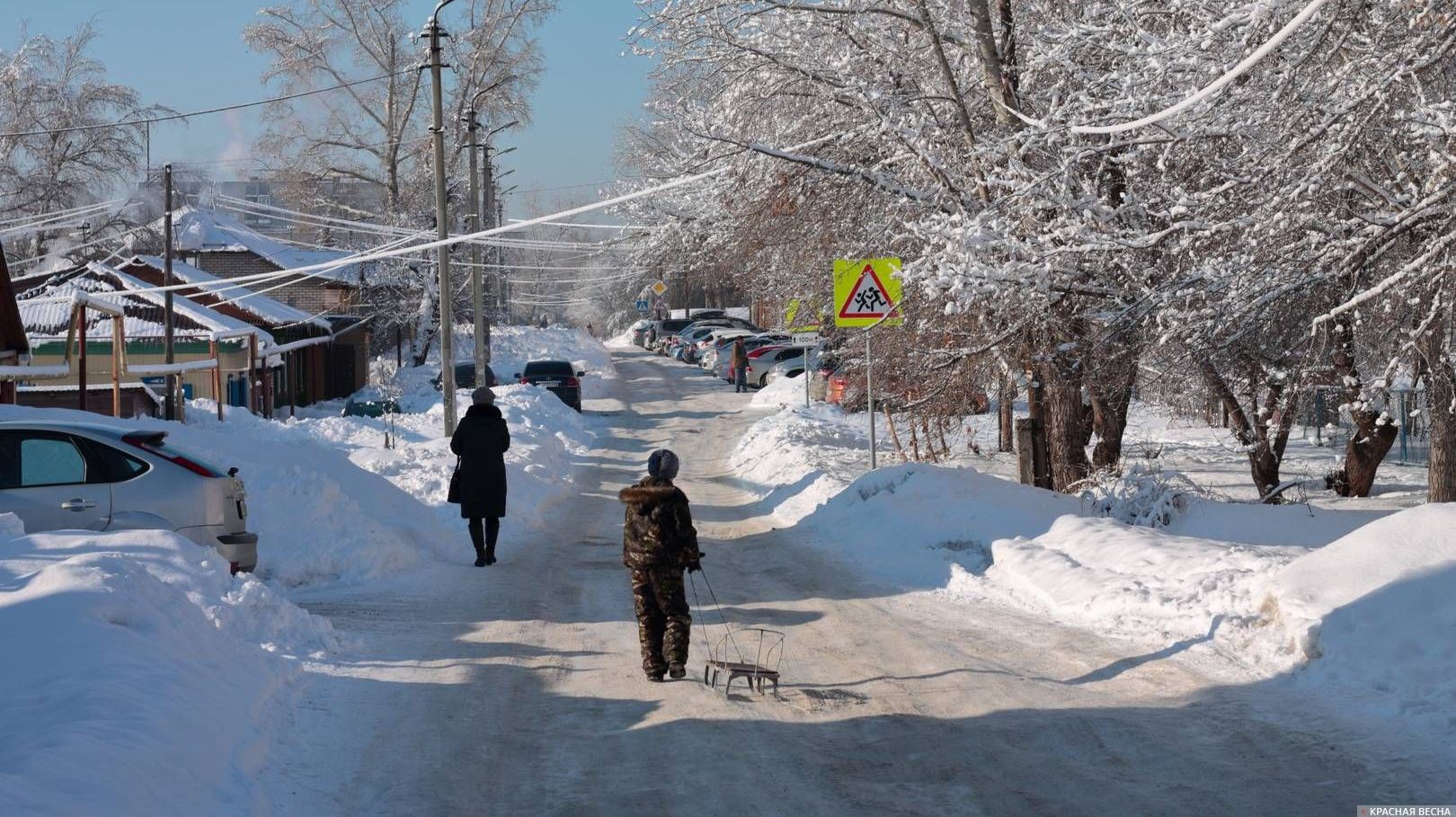 Зимой в Сибири выбирают сани, а не велосипед