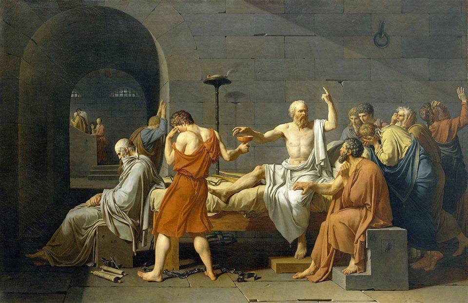 Рис. 18. Смерть Сократа. 1787 г.