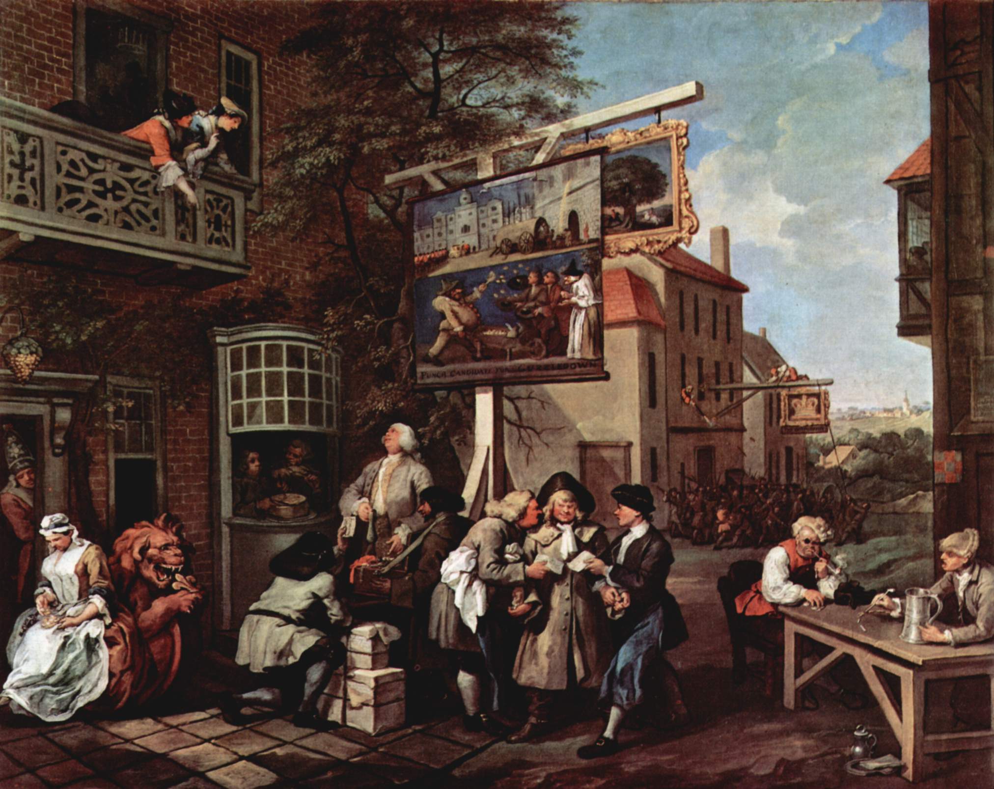 Уильям Хогарт, Предвыборная пропаганда, 1754-55