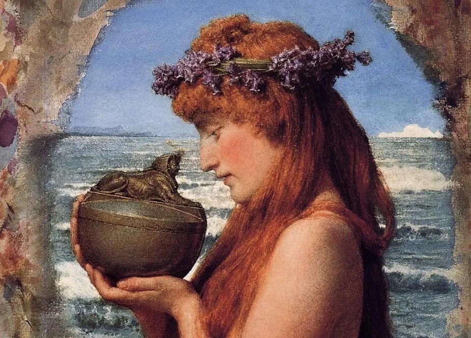Лоуренс Альма-Тадема. Пандора (фрагмент). 1881