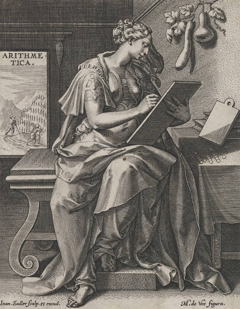 Рафаэль Саделер I после Мартин де Воса. Арифметика, из семи свободных искусств. Ок. 1570–1600