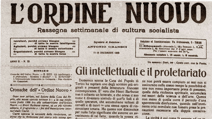 Статья итальянского коммуниста Антонио Грамши в газете L'Ordine Nuovo. 1920 
