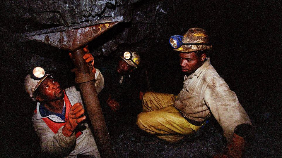 Южноафриканские шахтеры