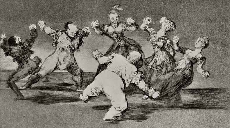 Франсиско де Гойя. Веселая глупость (фрагмент). 1819