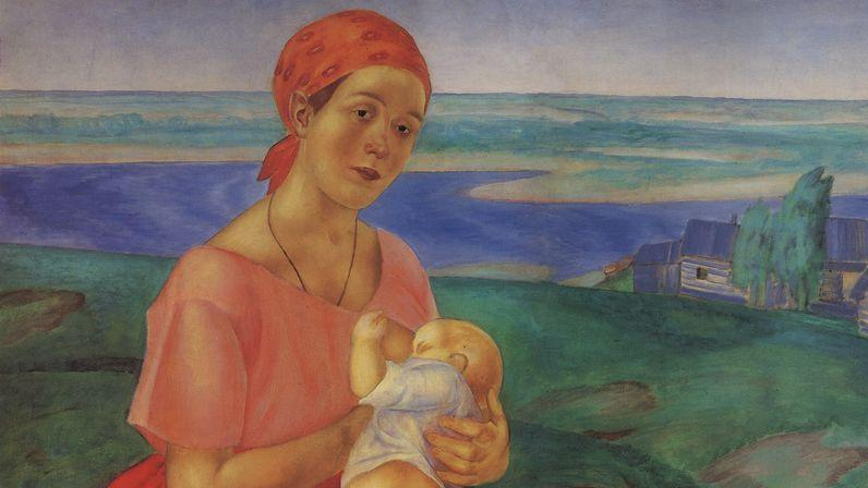 Кузьма Петров-Водкин. Мать (фрагмент). 1913