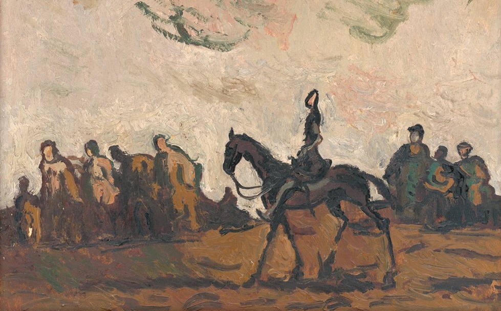 Киприан Майерник. Беженцы (фрагмент). 1945