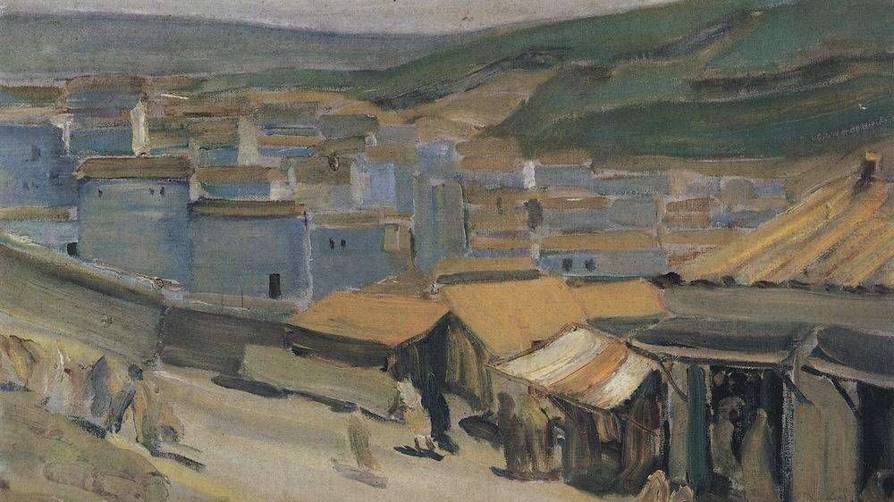 Кузьма Петров-Водкин. Город Константина. Алжир (фрагмент). 1907