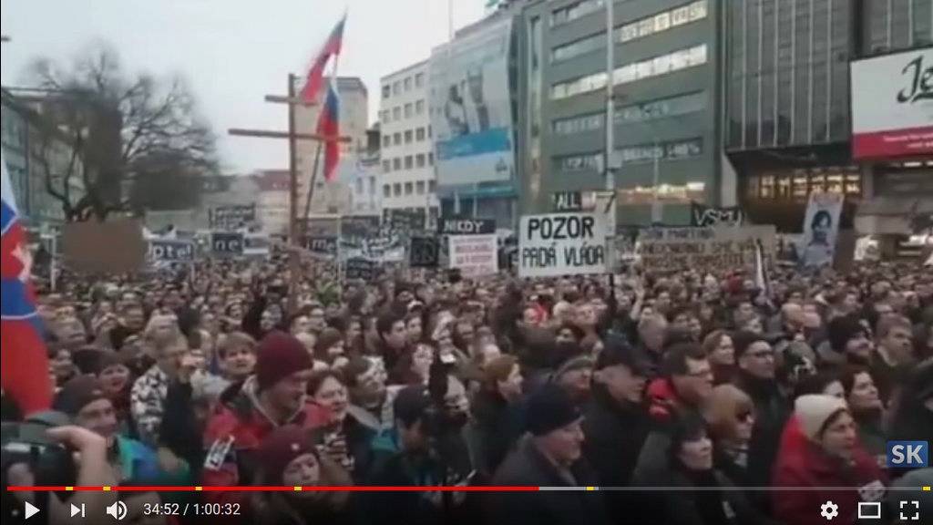 Протестный митинг в Братиславе