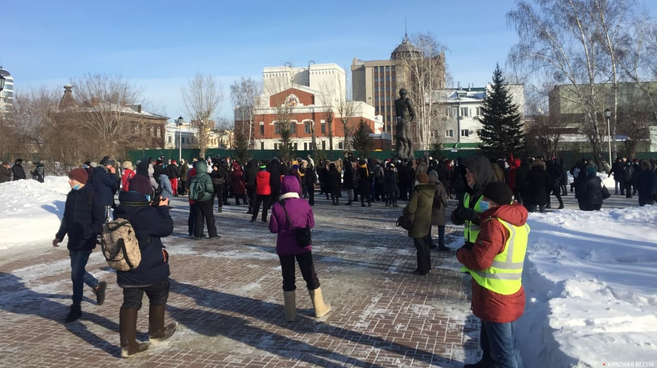 Протестная акция в Барнауле