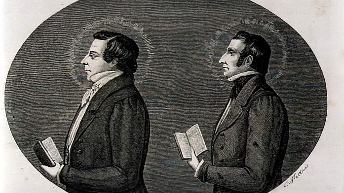 Джозеф Смит — основатель церкви мормонов и его брат Хайрам. 1865