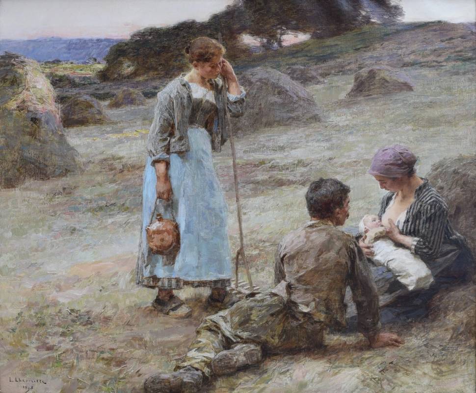 Леон Огюстен Лермитт. Время младенца. 1893